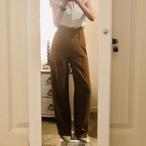 Babaton Wide Leg High Rise Pants